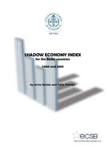 SHADOW ECONOMY INDEX for the Baltic countries 2009 and 2010 by Arnis Sauka and Tālis Putniņš