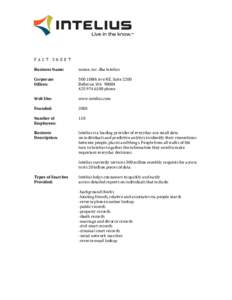 Microsoft Word - InteliusFactSheet.doc