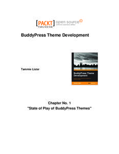 BuddyPress Theme Development  Tammie Lister Chapter No. 1 