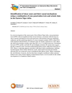 SUBMARINE MASS MOVEMENTS WITHIN MONTEREY CANYON: BENTHIC DISTURBANCE CONTROLS ON THE DISTRIBUTION OF CHEMOSYNTHETIC BIOLOGICAL