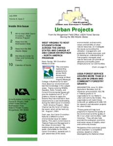 Urban Projects Newsletter