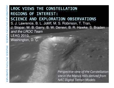 LROC Views the Constellation Regions of Interest