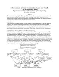 Broadband / Analytic Hierarchy Process / Decision theory / Operations research / E-Government / Thomas L. Saaty / Internet access / National Telecommunications and Information Administration / EGovernment in Europe / Open government / Technology / Public administration