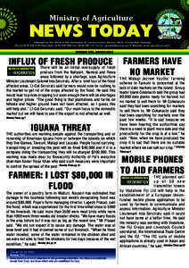 MONDAY 3RD, MARCH[removed]FARMERS HAVE INFLUX OF FRESH