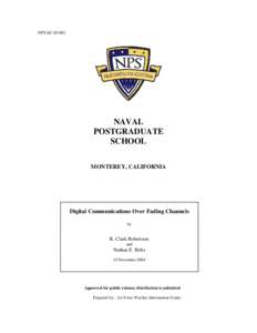 NPS-EC[removed]NAVAL POSTGRADUATE SCHOOL MONTEREY, CALIFORNIA