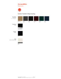 Eames Tandem Sling Seating product chip chart