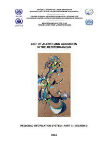 LIST OF ALERTS AND ACCIDENTS IN THE MEDITERRANEAN