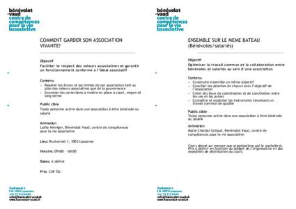 [removed]Comment garder son association vivante