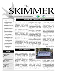 The  SKIMMER Volume VII, No. II Summer 2002
