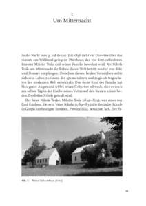 1 Um Mitternacht In der Nacht vom 9. auf den 10. Juli 1856 zieht ein Unwetter über das einsam am Waldrand gelegene Pfarrhaus, das von dem orthodoxen Priester Milutin Tesla und seiner Familie bewohnt wird. Als Nikola
