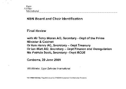 Egon Zehnder International NBN Board and Chair Identification