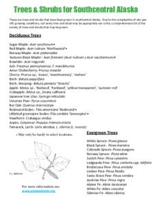 Montana Arboretum and Gardens / Montana State University – Bozeman / Larix laricina / Shrub / Alice Abel Arboretum / Geography of the United States / Protected areas of the United States / Flora of the United States