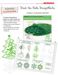 Deck the Halls DesignWorks Crafter’s Collection #[removed]festive DesignWorks designs for mixed media fun! 