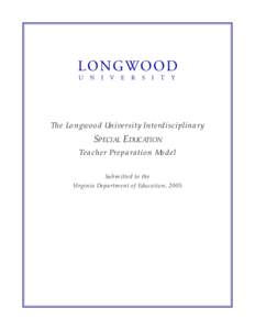 Microsoft Word - Longwood Special Ed. model for pdf[removed]doc