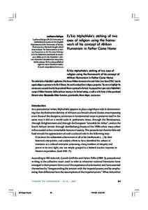 Lesibana Rafapa Lesibana Rafapa (Ph.D, University of Stellenbosch) teaches in the English Department of the University of Venda, Thohoyandou. His book-length critical texts include The Representation of African Humanism 