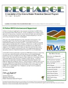 MWS Spring 2007 RECHARGE Newsletter 5