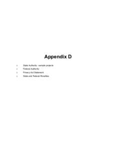 Appendix D - MDEQ/USACE Joint Permit Application Training Manual