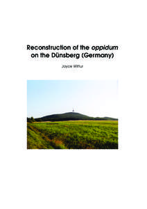 Reconstruction of the oppidum on the D¨ unsberg (Germany)