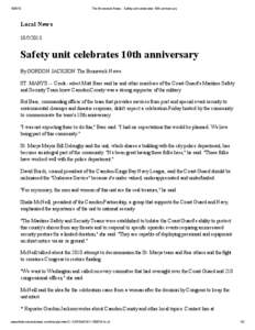 [removed]The Brunswick News - Safety unit celebrates 10th anniversary Local News[removed]