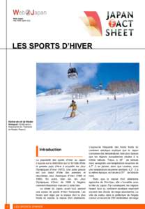 Web Japan http://web-japan.org/ LES SPORTS D’HIVER  Station de ski de Niseko