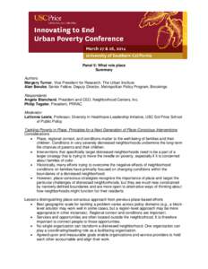 Social programs / Socioeconomics / Economics / Suburb / Public housing / Poverty / Concentrated poverty / Mixed-income housing / Development / Sociology / Urban decay