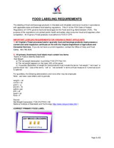 Microsoft Word - FOOD LABELING REQUIREMENTSdocx