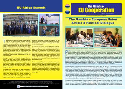 The Gambia-  EU-Africa Summit EU Cooperation MARCH - APRIL EDITION, 2014