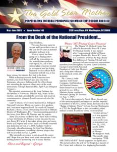 May - June 2009 H Issue Number[removed]Leroy Place, NW, Washington, DC[removed]From the Desk of the National President…