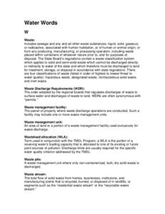 Earth / Sewerage / Aquatic ecology / Environmental engineering / Environmental science / Reclaimed water / Clean Water Act / Sewage treatment / Wastewater / Environment / Water / Water pollution