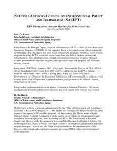 NACEPT Superfund Subcommittee