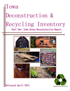 Iowa Deconstruction & Recycling Inventory Re us