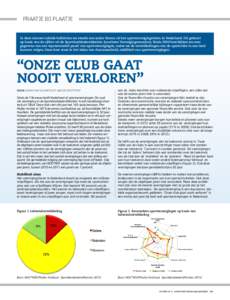 Praatje bij plaatje  In deze nieuwe rubriek belichtten we steeds een ander thema uit het sportverenigingsleven in Nederland. Dit gebeurt op basis van de cijfers uit de SportAanbiedersMonitor (voorheen Verenigingsmonitor)