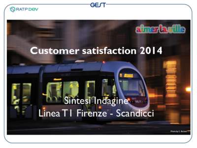 Customer satisfactionSintesi Indagine Linea T1 Firenze - Scandicci  Scheda della ricerca