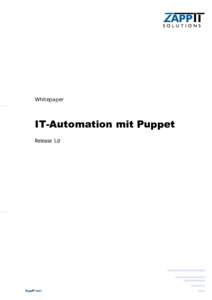 Whitepaper  IT-Automation mit Puppet Release 1.0  Whitepaper