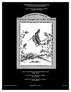 Moosehorn National Wildlife Refuge / Bird / Zoology / Missisquoi National Wildlife Refuge / Geography of the United States / Aroostook National Wildlife Refuge / Scolopax / American Woodcock / Woodcocks