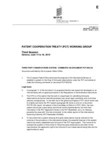 Microsoft Word - pct_wg_3_11 _EPO comments third party_.doc