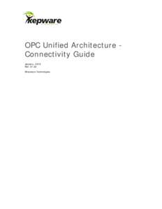 OPC Unified Architecture - Connectivity Guide