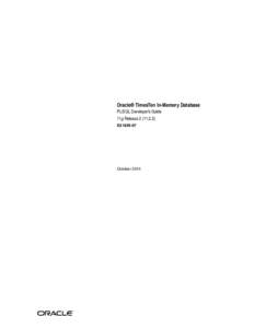 Relational database management systems / SQL / Database management systems / PL/SQL / TimesTen / Oracle Database / Oracle Corporation / Insert / Cursor / Data management / Computing / Software