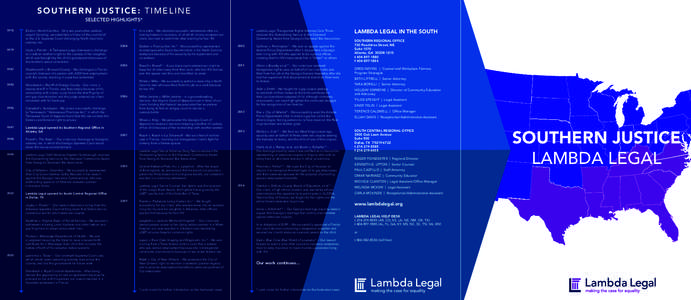 Law / Lawrence v. Texas / Bowers v. Hardwick / Janice Langbehn / LGBT rights / LGBT movements in the United States / Lambda Legal / LGBT in the United States / Case law