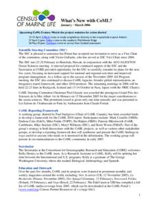 Zoology / Oceanography / Census of Marine Life / Physical oceanography / Biogeography of Deep-Water Chemosynthetic Ecosystems / Global Census of Marine Life on Seamounts / Ocean Biogeographic Information System / Future of Marine Animal Populations / NaGISA / Biology / Marine biology / Biogeography