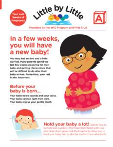 A  Your Last Weeks of Pregnancy Provided by the WIC Program and First 5 LA