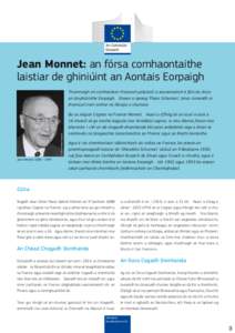 Jean Monnet / Irish folk songs / European Union