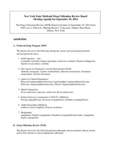 New York State Medicaid Drug Utilization Review Board