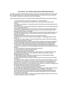 Microsoft Word - Hawaii Region RallyCross Tech Inspection Checklist.doc