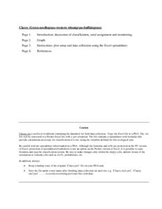 Clayey (Green needlegrass-western wheatgrass-buffalograss) Page 1. Introduction: discussion of classification, seral assignment and monitoring.  Page 2.