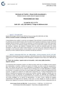 CENTRE	GEORGES	CHEVRIER	 UMR	CNRS	UB	7366 Atelier	Transition(s)	-	CGC