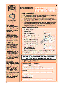 Household Form  Census Form Number