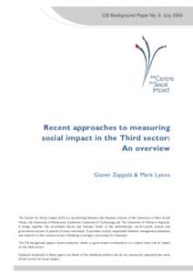 Microsoft Word - CSI Background Paper No 6 - Approaches to measuring social impact.doc