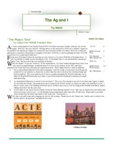 December[removed]The Ag and I The NDAAE Volume 51 Issue 1