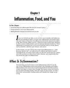 Chapter 1  AL Inflammation, Food, and You In This Chapter